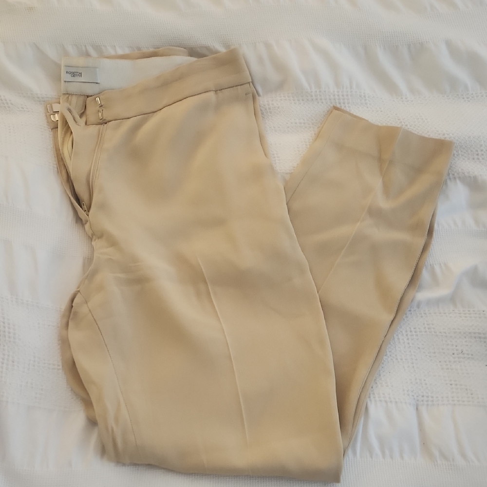 Rosetta Getty Tan Cropped Pants - Sz 4